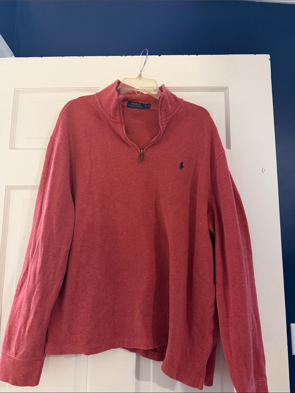 Polo by Ralph Lauren Red Quarter-Zip Pullover